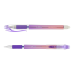 Ручка гелевая с грипом BuroMax Gloss (пиши-стрирай), 0.5мм, перламутровый корпус, синяя (BM.8312-01)