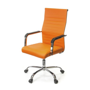 Крісло офісне АКЛАС Кап FX СН TILT помаранчевий (PU orange)