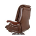 Кресло руководителя АКЛАС Ланселот EX RL Коричневый (Кожа LC-I)