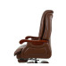 Кресло руководителя АКЛАС Ланселот EX RL Коричневый (Кожа LC-I)