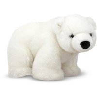 М'яка іграшка Melissa&Doug Полярний плюшовий ведмідь Леонід, 20см х 32см (MD7609)