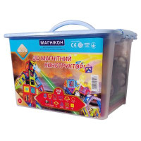 Магнитный конструктор Магникон 218 детали Plastic box (МK-218)