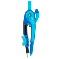 Циркуль пластиковий ZiBi (з тримачем для олівців) фіолетово-синій (ZB.5396-07)