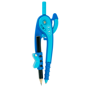 Циркуль пластиковий ZiBi (з тримачем для олівців) фіолетово-синій (ZB.5396-07)