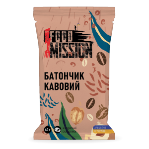 Батончик кофейный 40г Food Mission