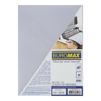 Обкладинка для біндера пластикова А4 200 мкм прозора 50 шт/уп Buromax (BM.0561-00)