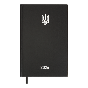 Ежедневник датированный 2026 А5 BuroMax AIRY, 320 стр., черный (BM.21165-01)