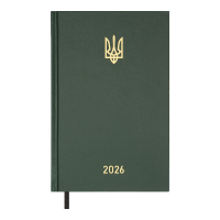 Щоденник датований 2026 А5 BuroMax AIRY, 320 стр., зелений (BM.21165-04)