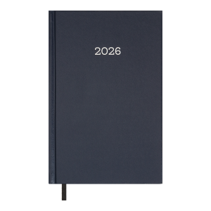 Ежедневник датированный 2026 А5 BuroMax SIMPLE, 320 стр., синий (BM.21166-02)