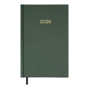 Ежедневник датированный 2026 А5 BuroMax SIMPLE, 320 стр., зеленый (BM.21166-04)