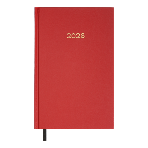 Ежедневник датированный 2026 А5 BuroMax SIMPLE, 320 стр., красный (BM.21166-05)