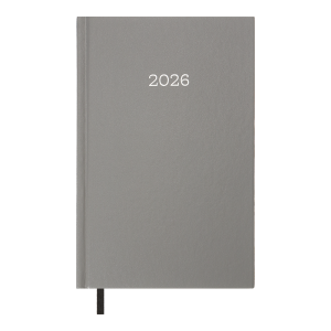 Ежедневник датированный 2026 А5 BuroMax SIMPLE, 320 стр., серый (BM.21166-09)