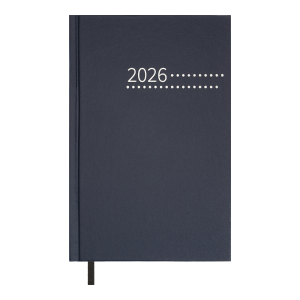 Ежедневник датированный 2026 А5 BuroMax ZEST, 320 стр., синий (BM.21167-02)