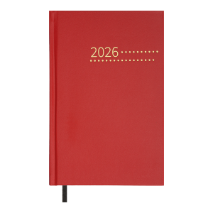 Ежедневник датированный 2026 А5 BuroMax ZEST, 320 стр., красный (BM.21167-05)