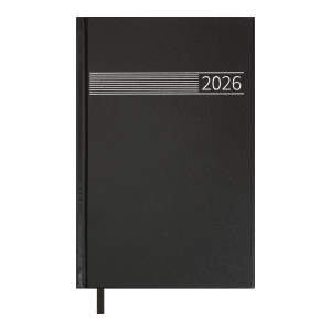 Ежедневник датированный 2026 А5 BuroMax TIME, 320 стр., черный (BM.21168-01)