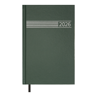 Ежедневник датированный 2026 А5 BuroMax TIME, 320 стр., зеленый (BM.21168-04)