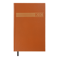 Ежедневник датированный 2026 А5 BuroMax TIME, 320 стр., коричневый (BM.21168-25)