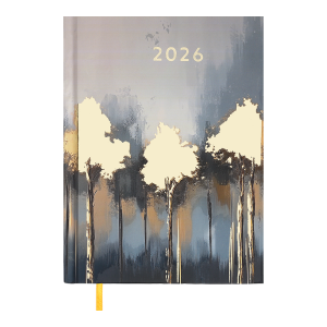 Ежедневник датированный 2026 А5 BuroMax FILLING, 320 стр., золотой (BM.2162-23)