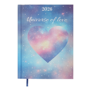 Ежедневник датированный 2026 А5 BuroMax ROMANTIC, 336 стр., бирюзовый (BM.2170-06)