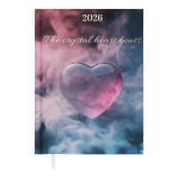 Ежедневник датированный 2026 А5 BuroMax ROMANTIC, 336 стр., аквамарин (BM.2170-17)