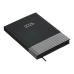 Ежедневник датированный 2026 А5 BuroMax PARALLEL, 336 стр., черный (BM.2107-01)