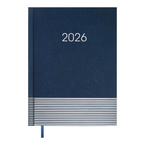 Ежедневник датированный 2026 А5 BuroMax PARALLEL, 336 стр., синий (BM.2107-02)