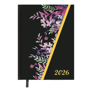 Ежедневник датированный 2026 А5 BuroMax PASSION, 336 стр., черный (BM.21160-01)