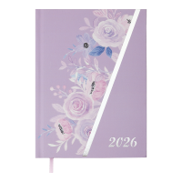 Ежедневник датированный 2026 А5 BuroMax PASSION, 336 стр., розовый (BM.21160-10)