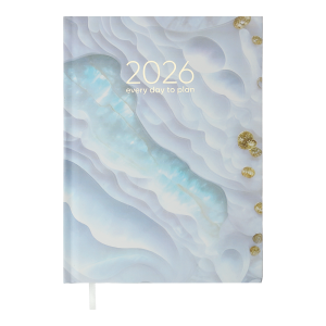 Ежедневник датированный 2026 А5 BuroMax FANTASTIC, 336 стр., бирюзовый (BM.21161-06)