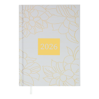 Ежедневник датированный 2026 А5 BuroMax FANTASTIC, 336 стр., белый (BM.21161-12)