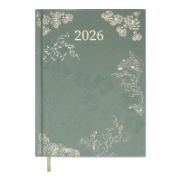 Ежедневник датированный 2026 А5 BuroMax FANTASTIC, 336 стр., оливковый (BM.21161-36)