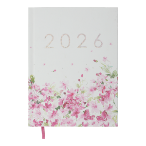 Ежедневник датированный 2026 А5 BuroMax MELODY, 336 стр., белый (BM.21163-12)