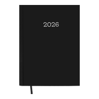 Ежедневник датированный 2026 А5 BuroMax MONOCHROME, 336 стр., черный (BM.2160-01)