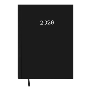 Ежедневник датированный 2026 А5 BuroMax MONOCHROME, 336 стр., черный (BM.2160-01)