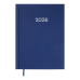 Ежедневник датированный 2026 А5 BuroMax MONOCHROME, 336 стр., синий (BM.2160-02)
