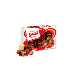 Печенье Roshen Lovita Jelly с желейной начинкой со вкусом клубники 420 гр