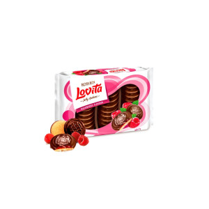 Печенье Roshen Lovita Jelly с желейной начинкой со вкусом малины 420 гр