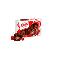 Печиво Roshen Lovita Jelly з желейною начинкою зі смаком какао-вишні 420 гр
