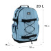 Рюкзак GoPack Education Teens 186 голубой (go25-186l-2)