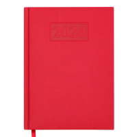 Щоденник датований 2026 А5 BuroMax GENTLE, 336 стр., червоний (BM.2109-05)