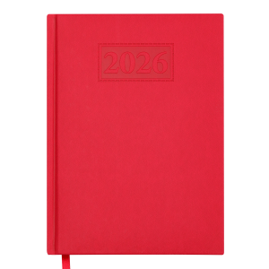 Ежедневник датированный 2026 А5 BuroMax GENTLE, 336 стр., красный (BM.2109-05)