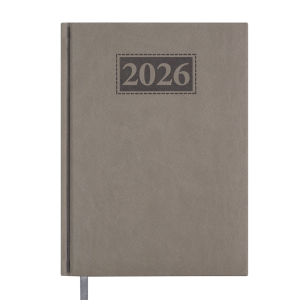Ежедневник датированный 2026 А5 BuroMax GENTLE, 336 стр., серый (BM.2109-09)