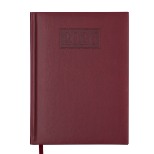 Ежедневник датированный 2026 А5 BuroMax GENTLE, 336 стр., темно-красный (BM.2109-13)