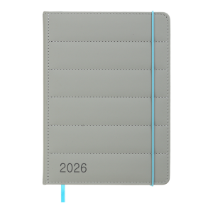 Ежедневник датированный 2026 А5 BuroMax AURA, 336 стр., серый (BM.21100-09)