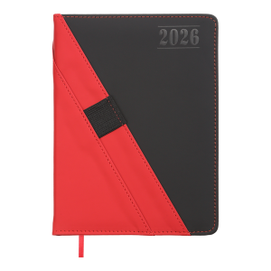 Ежедневник датированный 2026 А5 BuroMax TRIUMPH, 336 стр., красный (BM.21104-05)