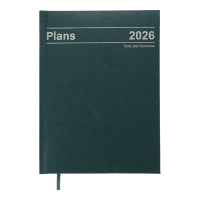 Ежедневник датированный 2026 А5 BuroMax STYLE, 336 стр., зеленый (BM.21120-04)
