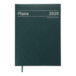Ежедневник датированный 2026 А5 BuroMax STYLE, 336 стр., зеленый (BM.21120-04)
