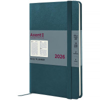 Ежедневник датированный 2026 А5 AXENT Partner Strong малахитовый (145*210) (8819-26-31-a)