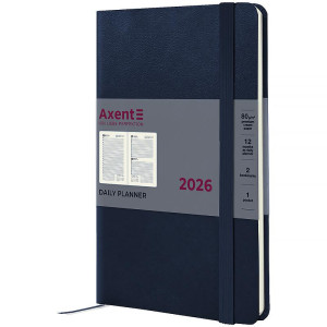 Ежедневник датированный 2026 А5 AXENT Partner Strong синий (145*210) (8819-26-02-a)