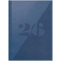 Ежедневник датированный 2026 А5 Brunnen Стандарт Torino Trend, синий (73-795 38 616)